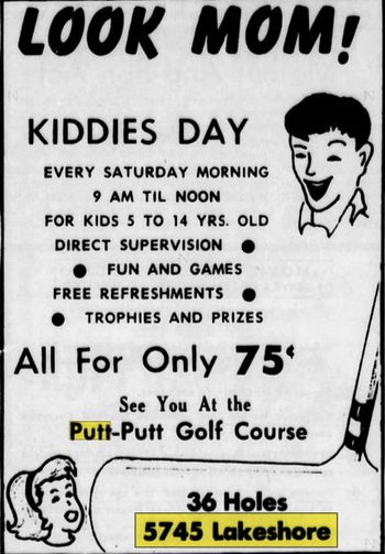 Lakeshore Putt-Putt Golf - May 1969 Ad (newer photo)